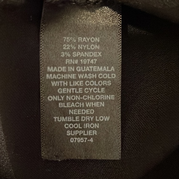 Black Worthington Slacks with flared boot cut size 18W - Picture 4 of 6